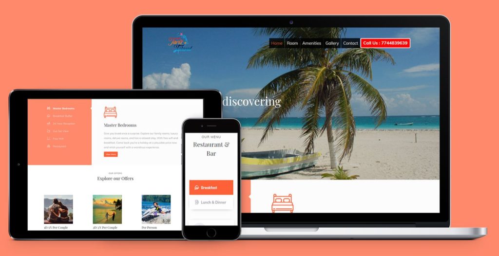 User friendly WordPress Website Design and Development for Travel and Tourism Company by Kreativ Ideas, Navi Mumbai